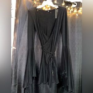 Witchy / gothic wrap dress